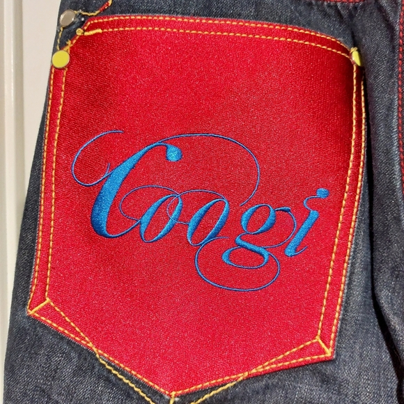 COOGI ARTSY EMBROIDERED MENS DARK WASH JEANS EUC!! - Picture 12 of 15